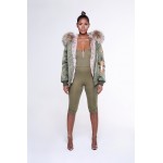 ARCTIC ARMY BOMBER WOMEN GREEN NATURAL